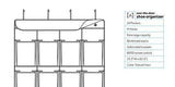 Purchase mindspace over the door shoe organizer rack hanging shoe organizer for closet for closet organization laundry room pantry bathroom organizer