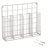 Shop here ezoware silver finish wall door mount kitchen wrap organizer silver rack for food storage bags aluminum foil wax paper sandwich bags plastic wrap