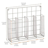 Storage ezoware silver finish wall door mount kitchen wrap organizer silver rack for food storage bags aluminum foil wax paper sandwich bags plastic wrap