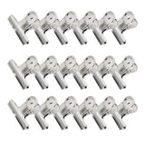 Exclusive tenn well stainless steel chip clips 18pcs bag sealing clips for air tight seal grip on chip bags veggies bags coffee food storage bags silver