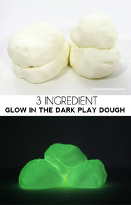 Glow in the Dark Playdough (3 Ingredients!)