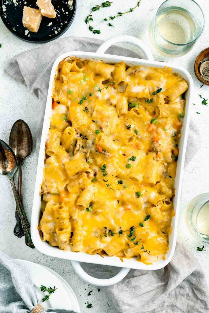 Creamy Ground Turkey Pasta Bake