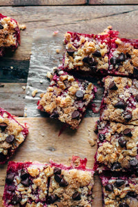 Keto Cranberry Crumb Bars