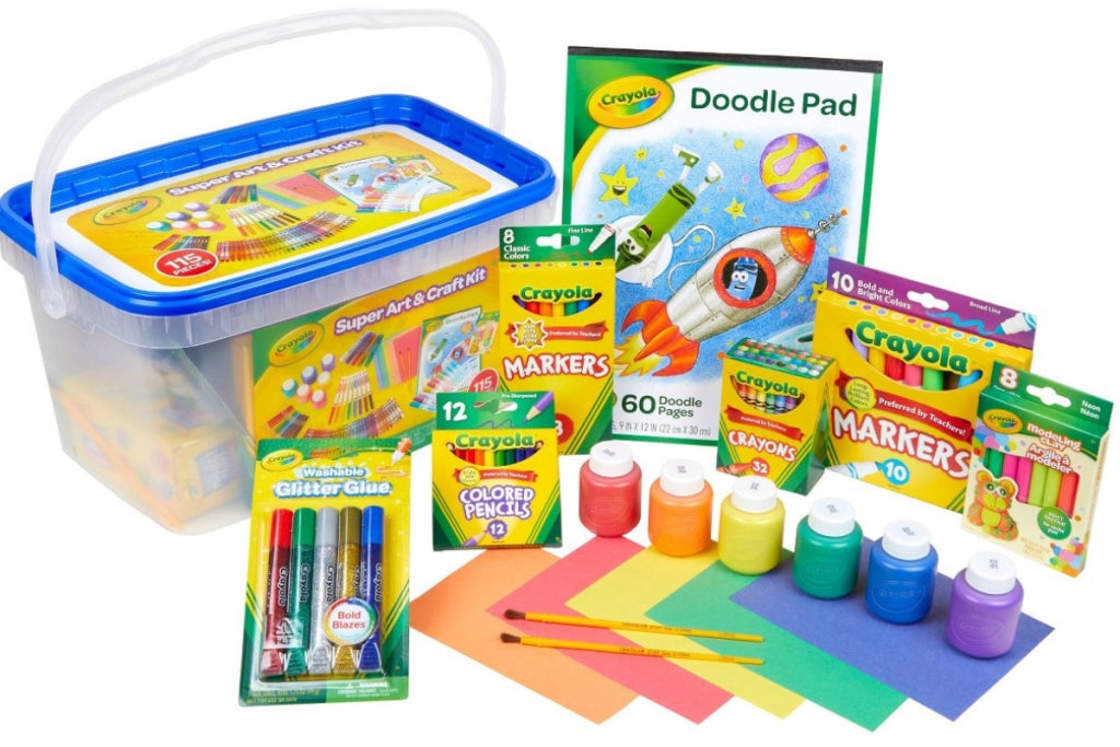 Crayola 115-Piece Super Art & Craft Kit from $11 on Target.com (Regularly $30)