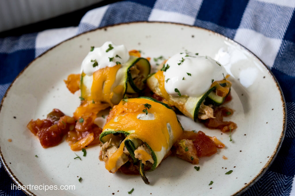 Zucchini Chicken Taco Rolls