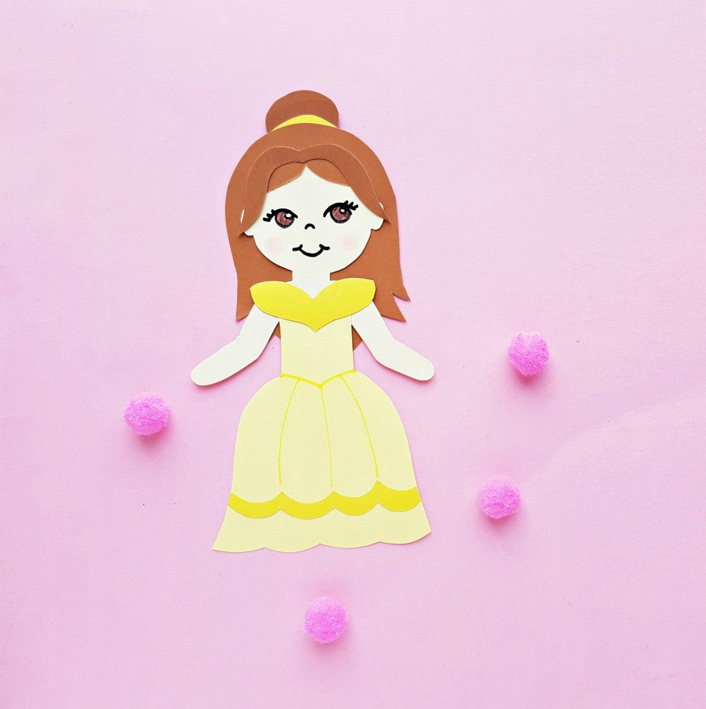 Princess Belle Paper Doll Craft
