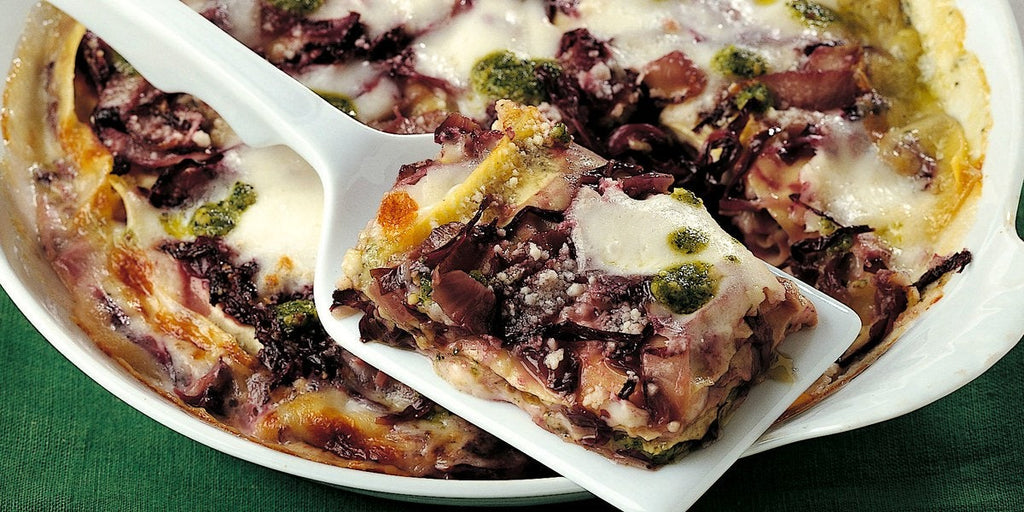 Winter Lasagna with Radicchio and Gorgonzola, the Vegetarian Recipe
