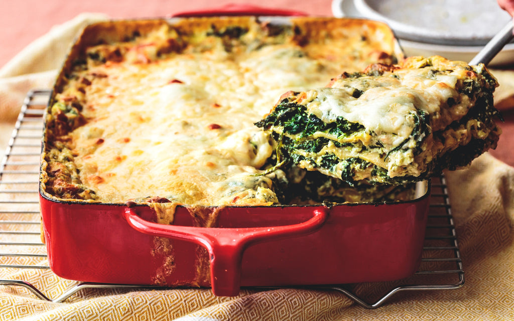 Pesto + Spinach Lasagna