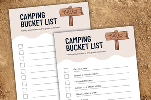 Free Camping Bucket List Printable for Summer