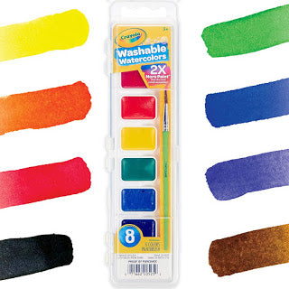 Crayola Washable Watercolors, Paint Set For Kids, 8 Count $1.99 + Free Shipping w/Prime