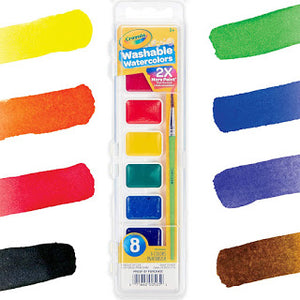 Crayola Washable Watercolors, Paint Set For Kids, 8 Count $1.99 + Free Shipping w/Prime