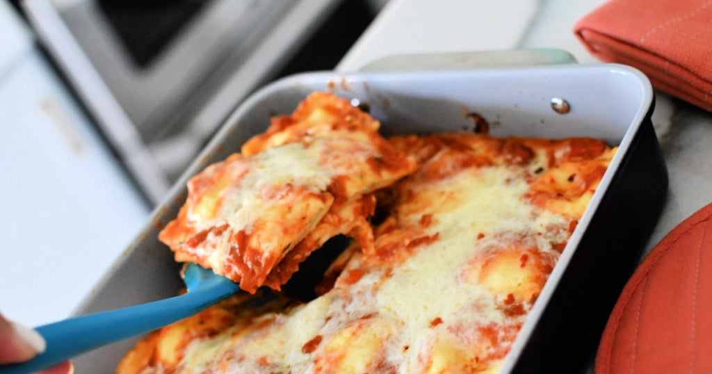 Easy 3-Ingredient Baked Ravioli Lasagna Casserole