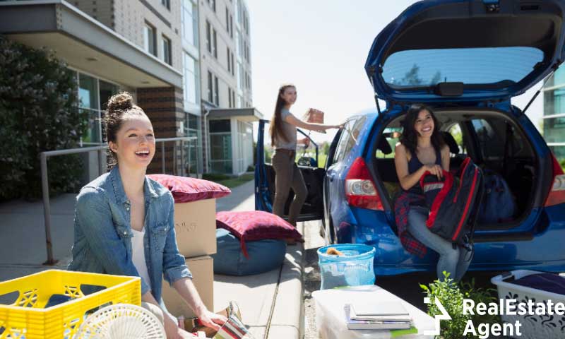 College dorms and what lies behind them