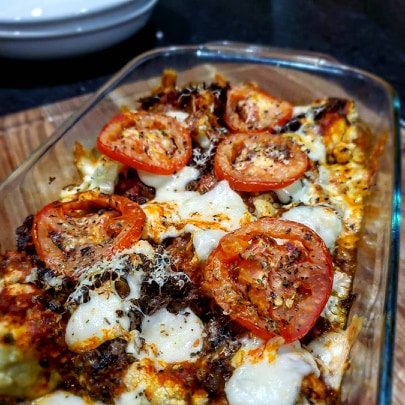 Venison and Cauliflower Italian Bake