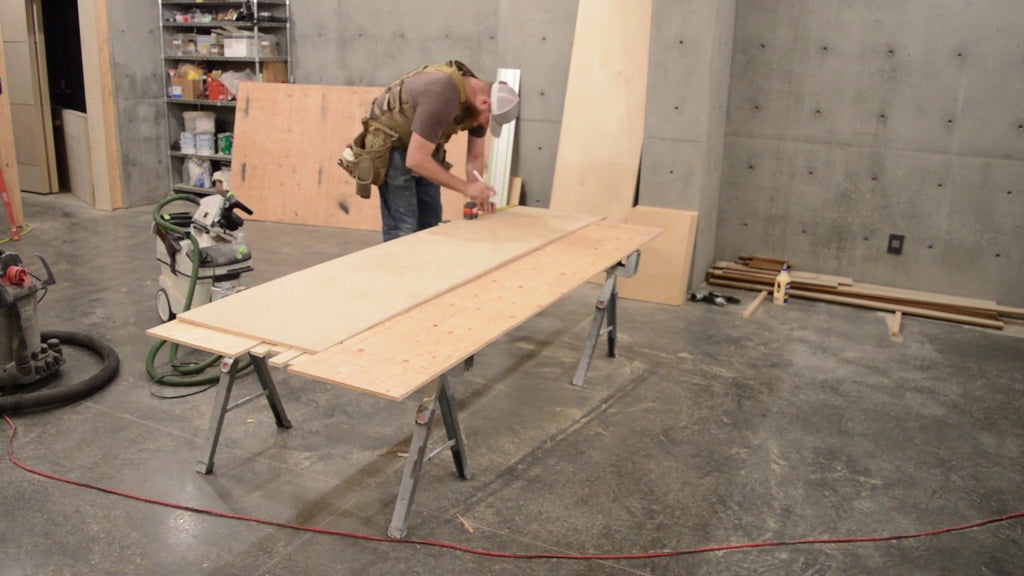 This will be a step by step video of how to build a simple closet organizer from raw materials.