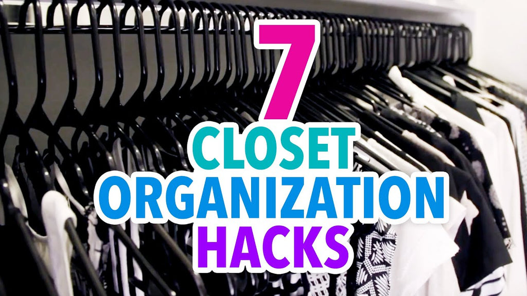 Need to organize your closet? Learn 7 easy tips & tricks (with 2 DIYs!) for closet organization! Get more from Julia at: