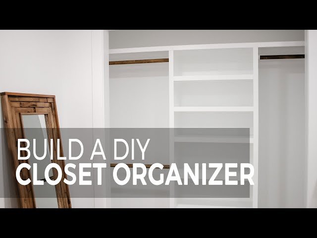 Organizing a closet is easy with a closet organizer