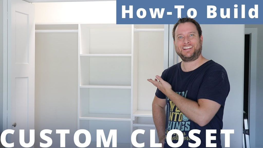 Build a custom closet for $100 using two sheet of 3/4in plywood