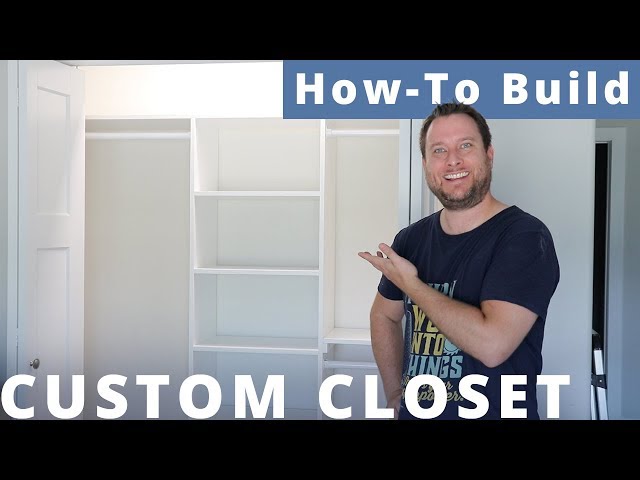 Build a custom closet for $100 using two sheet of 3/4in plywood