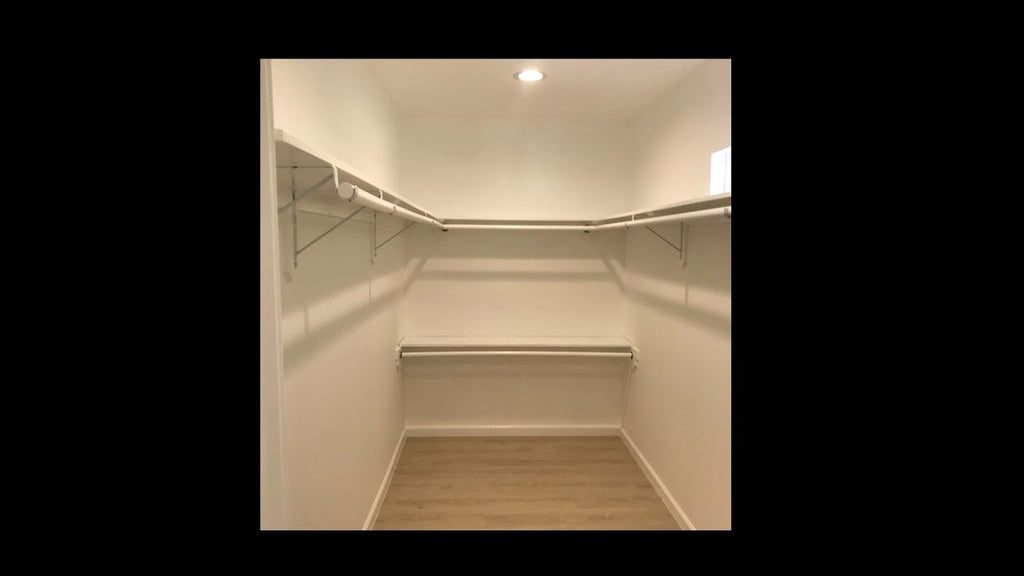 In this video we go over a basic design for a walk-in closet perimeter shelf and pole