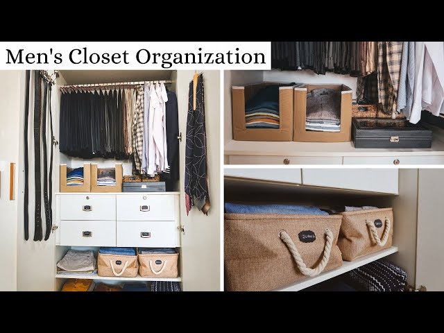 Men's Closet Organization - My Husband's Closet Tour Hello Friends! Today's video is on Men's wardrobe
