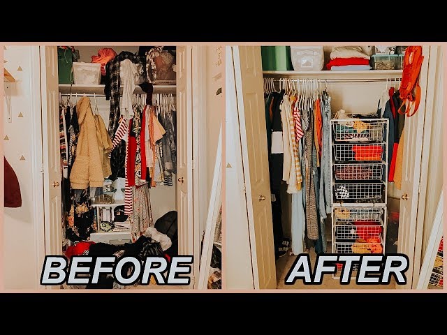 closet tour + organizing a small Closet / small closet organization tips 2018 hi guys! today's video is more vlog style, i'm organizing my entire closet, which i've ...