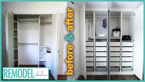 Bedroom Closet Organization Transformation With IKEA PAX Closet System by Remodelaholic (2 years ago)