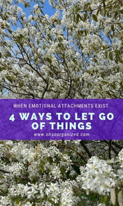 Letting go can be challenging, especially when we have strong emotional attachments to our thing