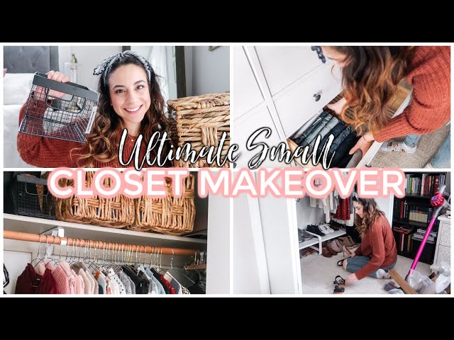 Today's ULTIMATE CLEANING MOTIVATION includes a ton of organizing ideas for a small closet space