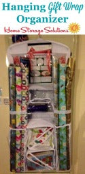 Hanging Gift Wrap Organizer Store Wrapping Paper For Easy Access
