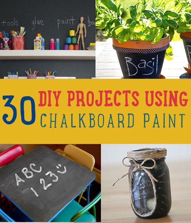 30 DIY Chalkboard Paint Projects