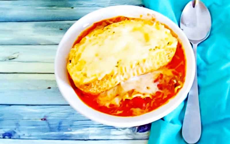 Red Gold Tomatoes Lasagna Soup {Hearty Winter Soup Recipe}