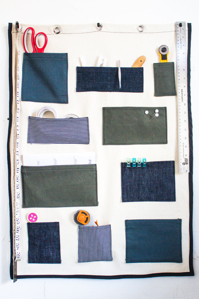 Scrapbusting! Make a Wall Pocket Organizer for Your Sewing Space or Home