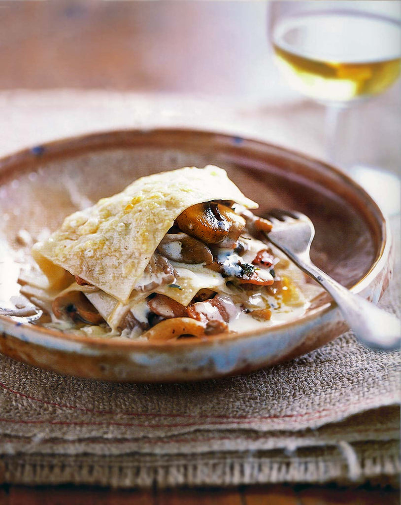 Open Mushroom Lasagna