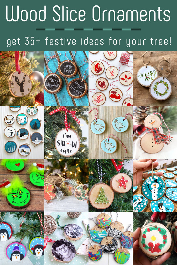 Wood Slice Ornament Ideas for Your Tree