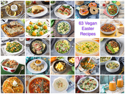 63 Vegan (Plant-Based, Gluten-Free) Recipes for Easter, Passover 🐣 🐰