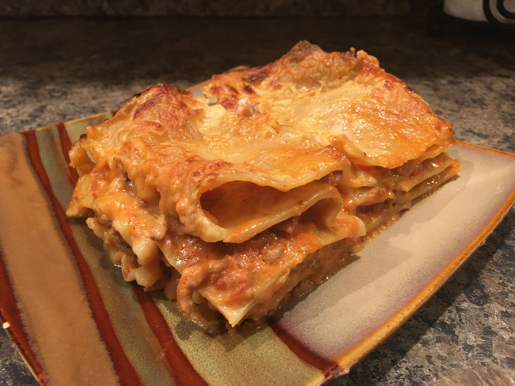 Bechamel lasagna - luckily it reheats well, because we were eating it for 2.5 days