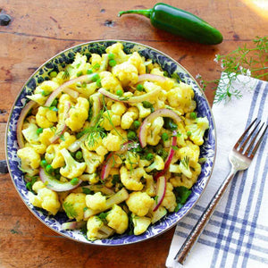 Spicy Cauliflower Salad with Cilantro