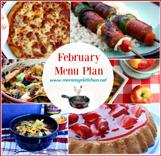 February Menu - Menu Plan Monthly