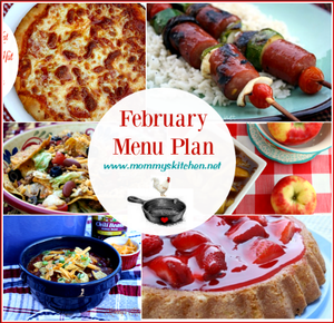 February Menu - Menu Plan Monthly
