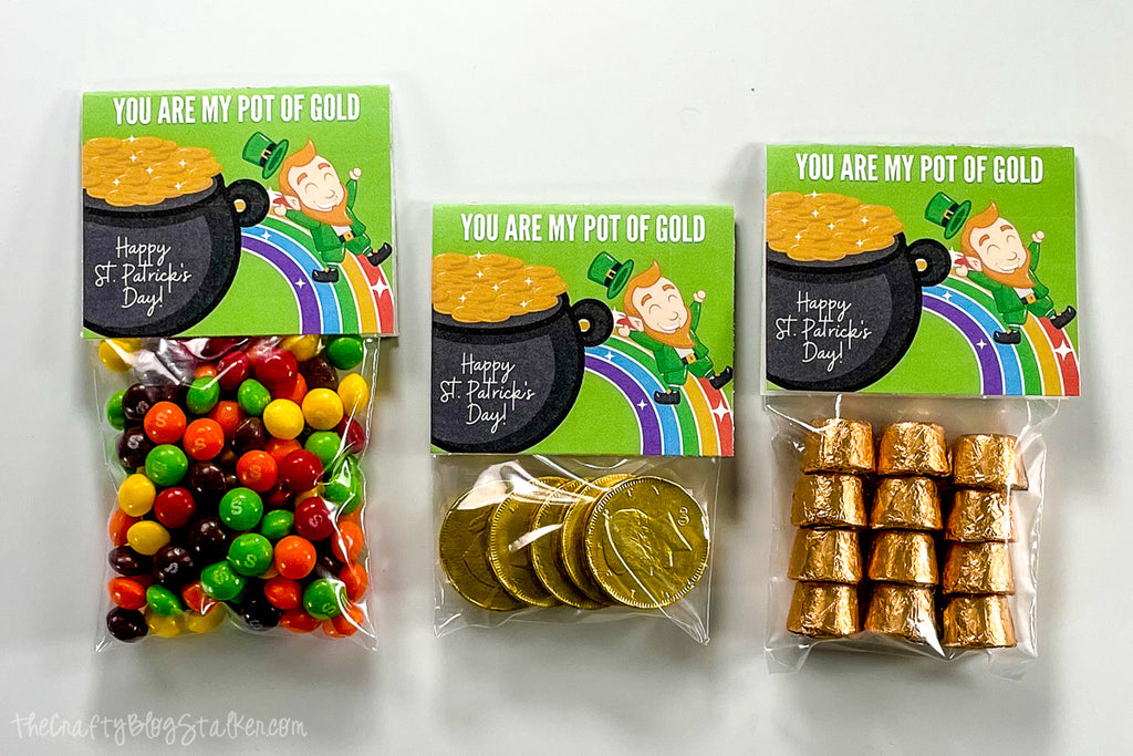 Pot of Gold Printable Treat Bag Topper for St. Patrick’s Day