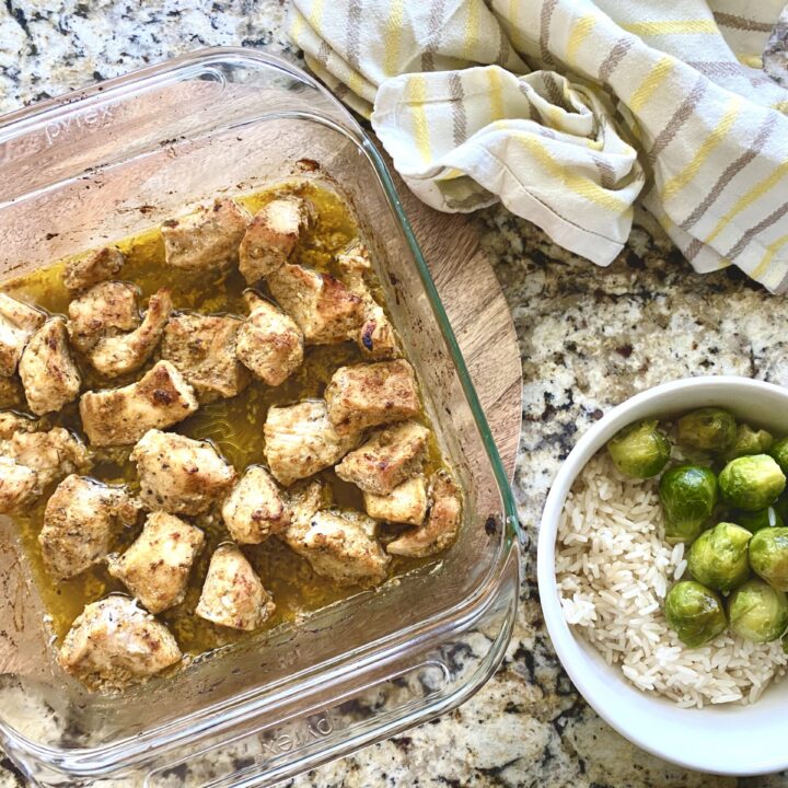 Baked Garlic Butter Chicken Bits Recipe – Easy Rice Bowls To Make For Dinner
