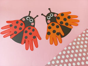 Handprint Ladybug Craft With Printable Template