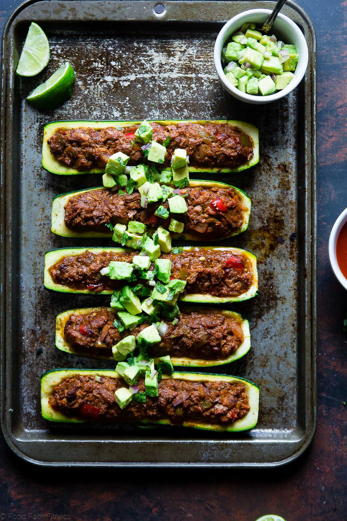 Mexican Tuna Zucchini Boats