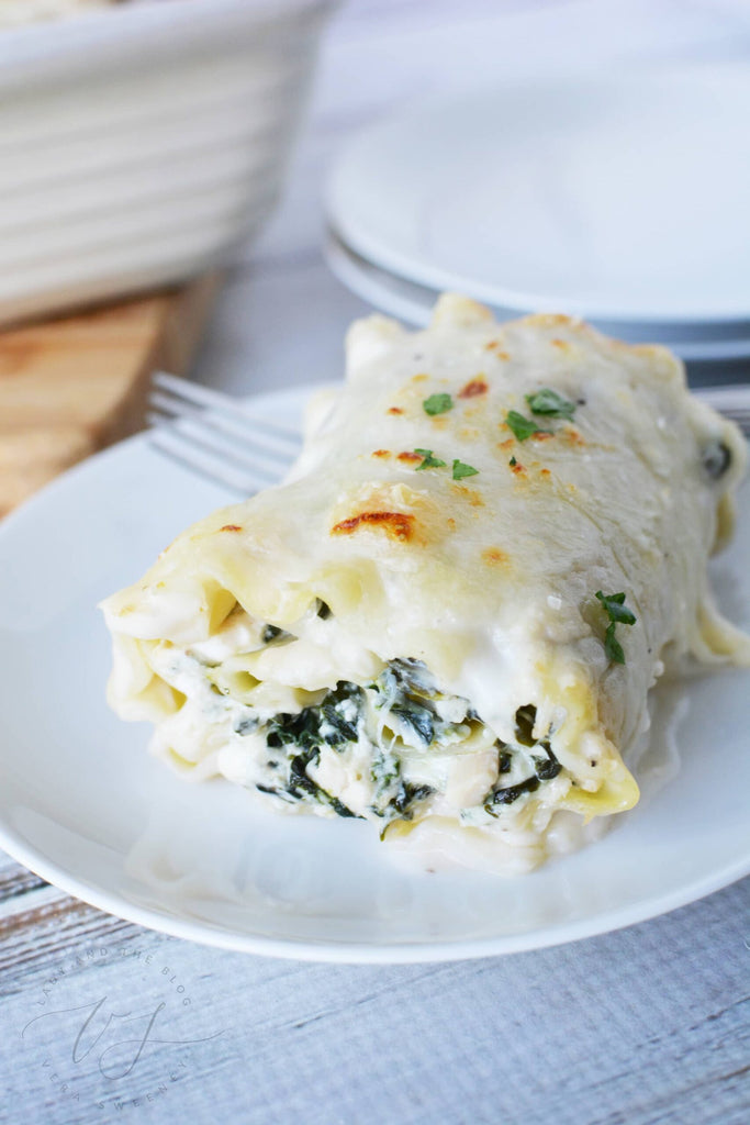 The Best Chicken Alfredo Lasagna Roll Ups Recipe
