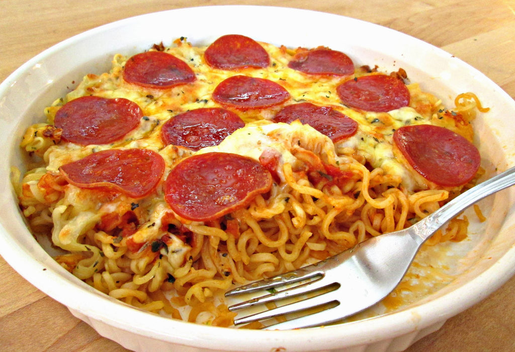 Ramen Spaghetti Pizza