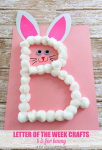 Preschool Letter B Craft: B is for Bunny (Great for Easter too!)