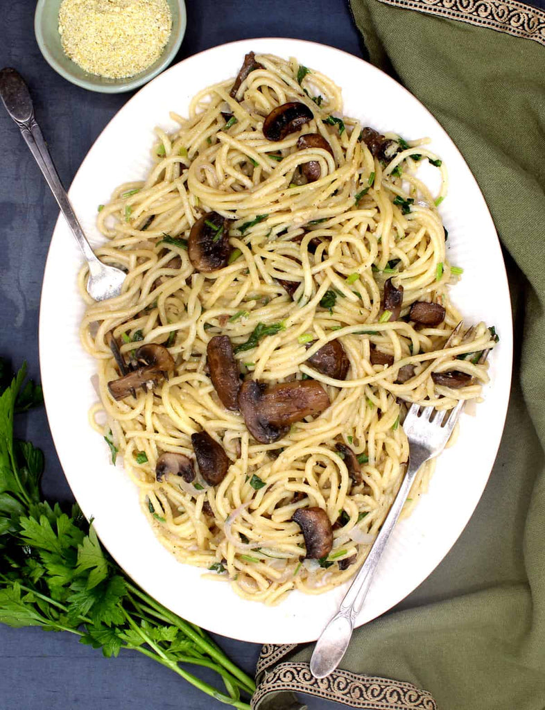 Quick and Easy Vegan Mushroom Pasta