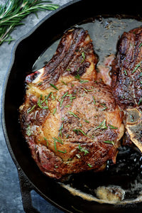 Skillet Rib Eye Steaks Recipe