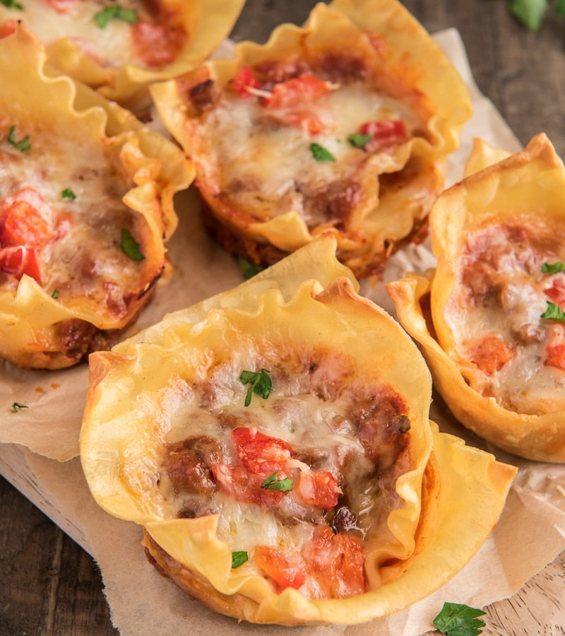 Rustic Lasagna Cups